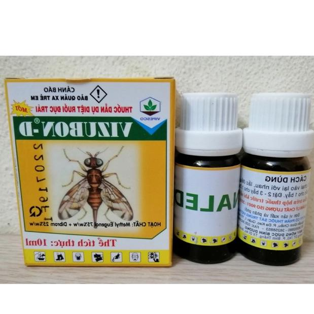 Combo Bộ 2 Lọ Thuốc dẫn dụ diệt ruồi đục trái VIZUBON-D - 2chai/hộp nhỏ