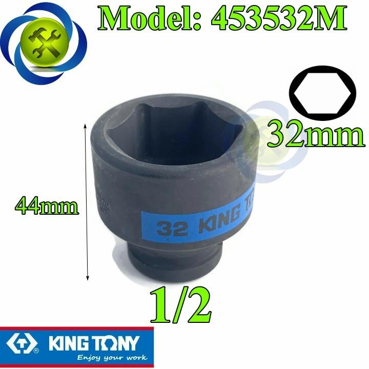 Tuýp đen ngắn loại 1/2 KINGTONY 4535 đủ size từ 8 - 34mm