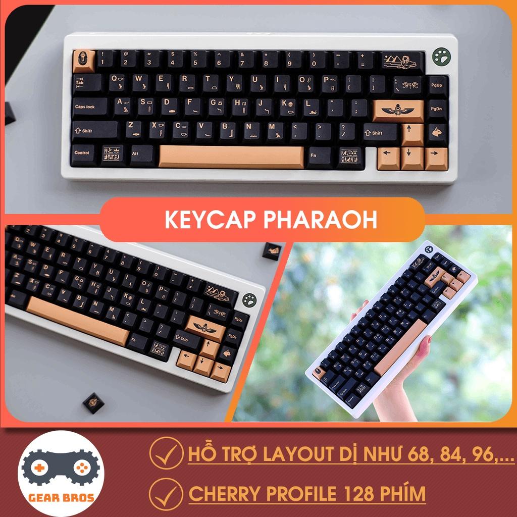 Keycap Cho Bàn Phím Cơ GMK Pharaoh Thick PBT Cherry Profile 129 Phím