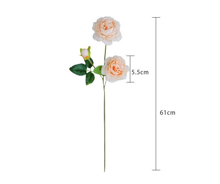 Sét 5 cành hoa trà cao cấp 3 bông