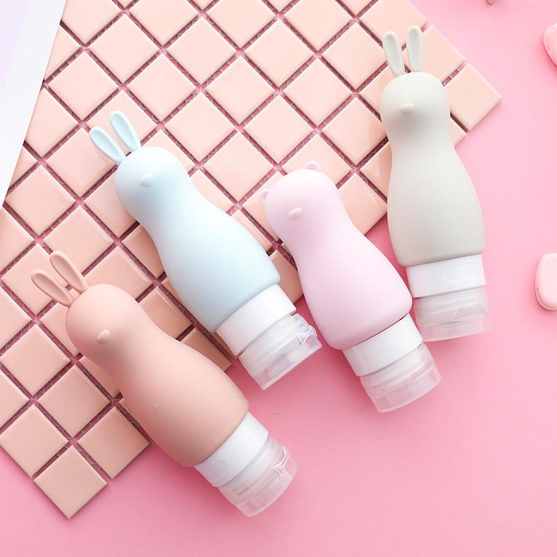 1 Chai Chiếc Mỹ Phẩm Đi Du Lịch Tai Thỏ Và Gấu - Màu Ngẫu Nhiên