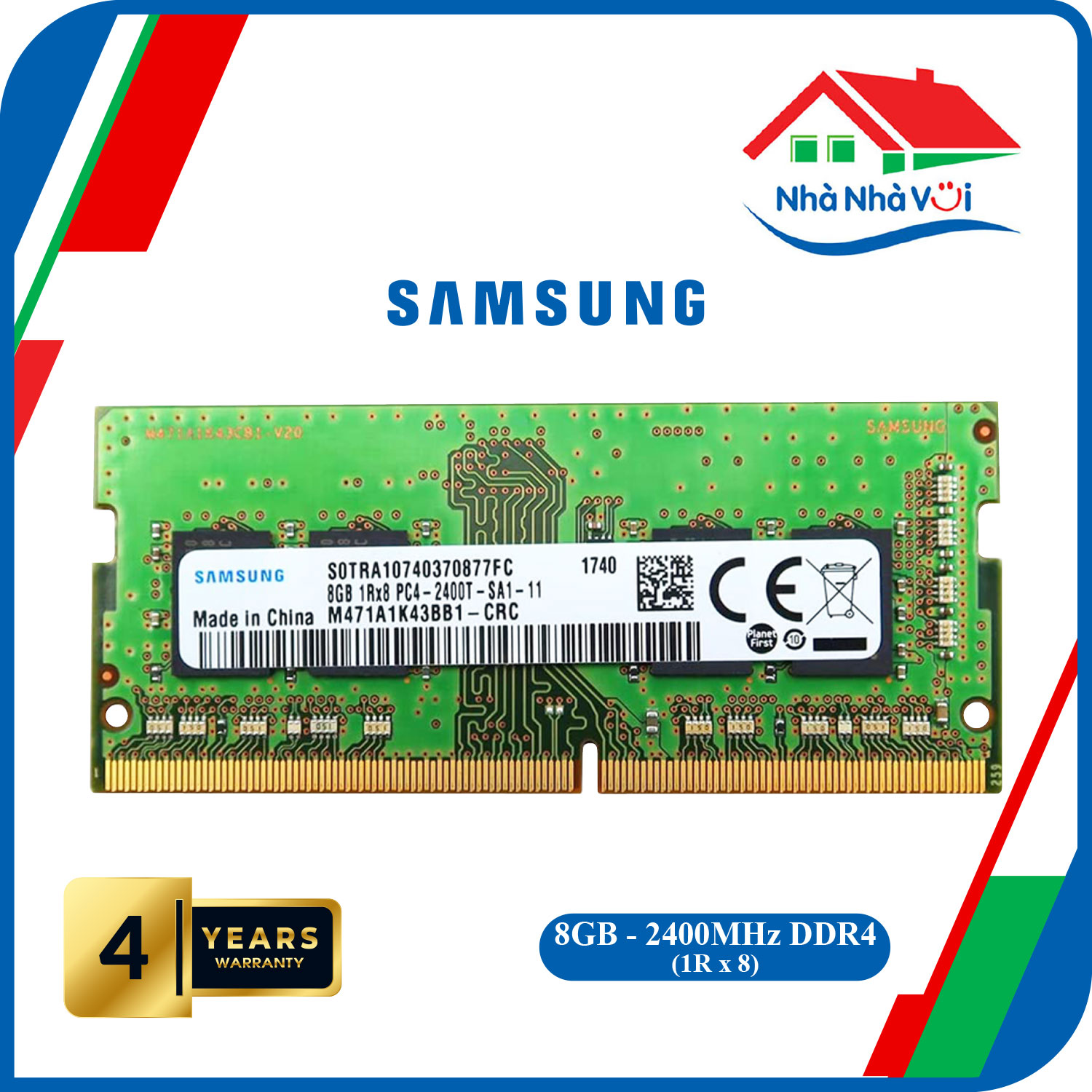 Ram Laptop Samsung 8GB Bus 2400 DDR4 - Hàng Nhập Khẩu