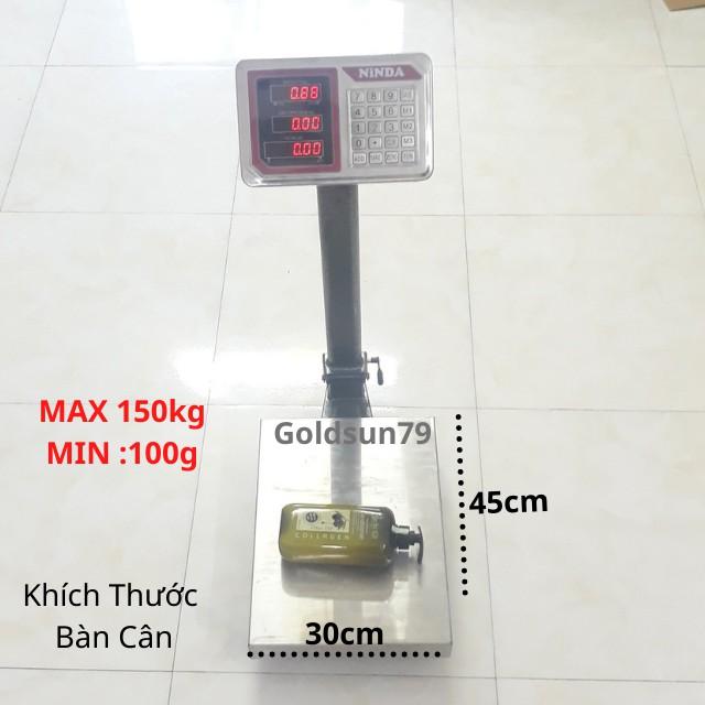 Cân điện tử tính tiền cao cấp dùng cho cân hàng hóa nông sản cân bàn 300Kg - BH 12Tháng