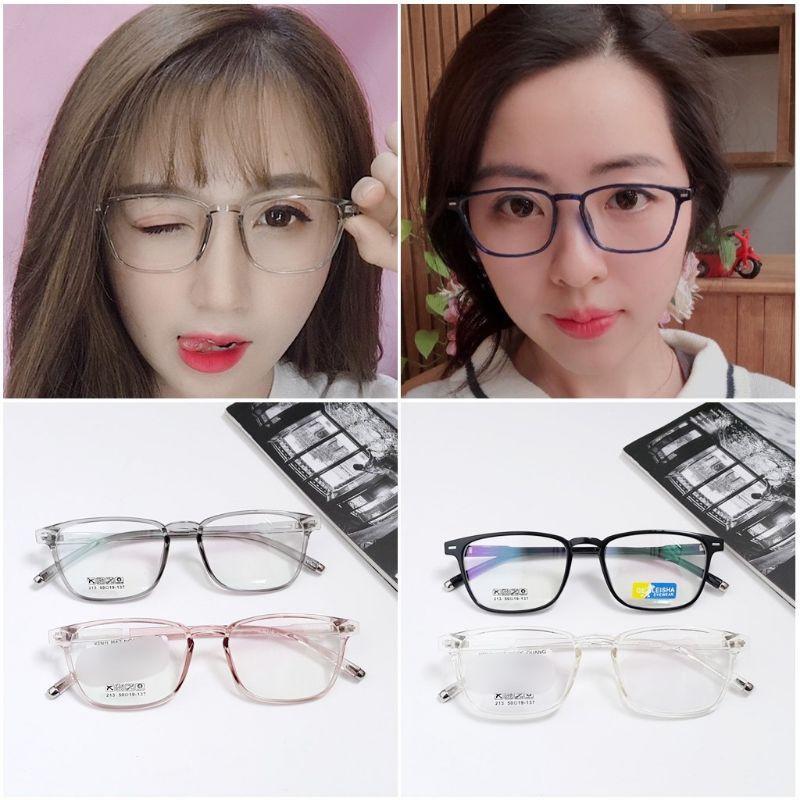Gọng kính cận vuông 213, nhựa dẻo cho cả nam và nữ - Tiệm kính Candy