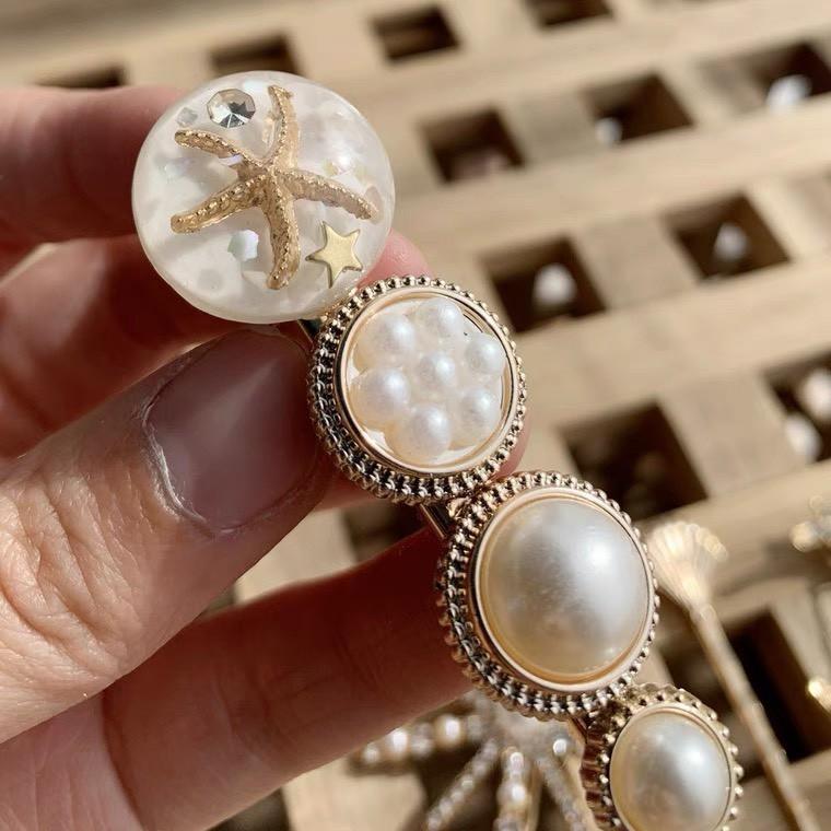 Set 5 kẹp tócKẹp mái đính ngọc cao cấp