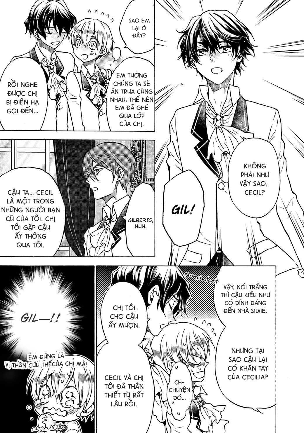 kẻ phản diện, cecilia silvie, không muốn chết, thế nên cô đã cải nam trang chapter 3.1 9