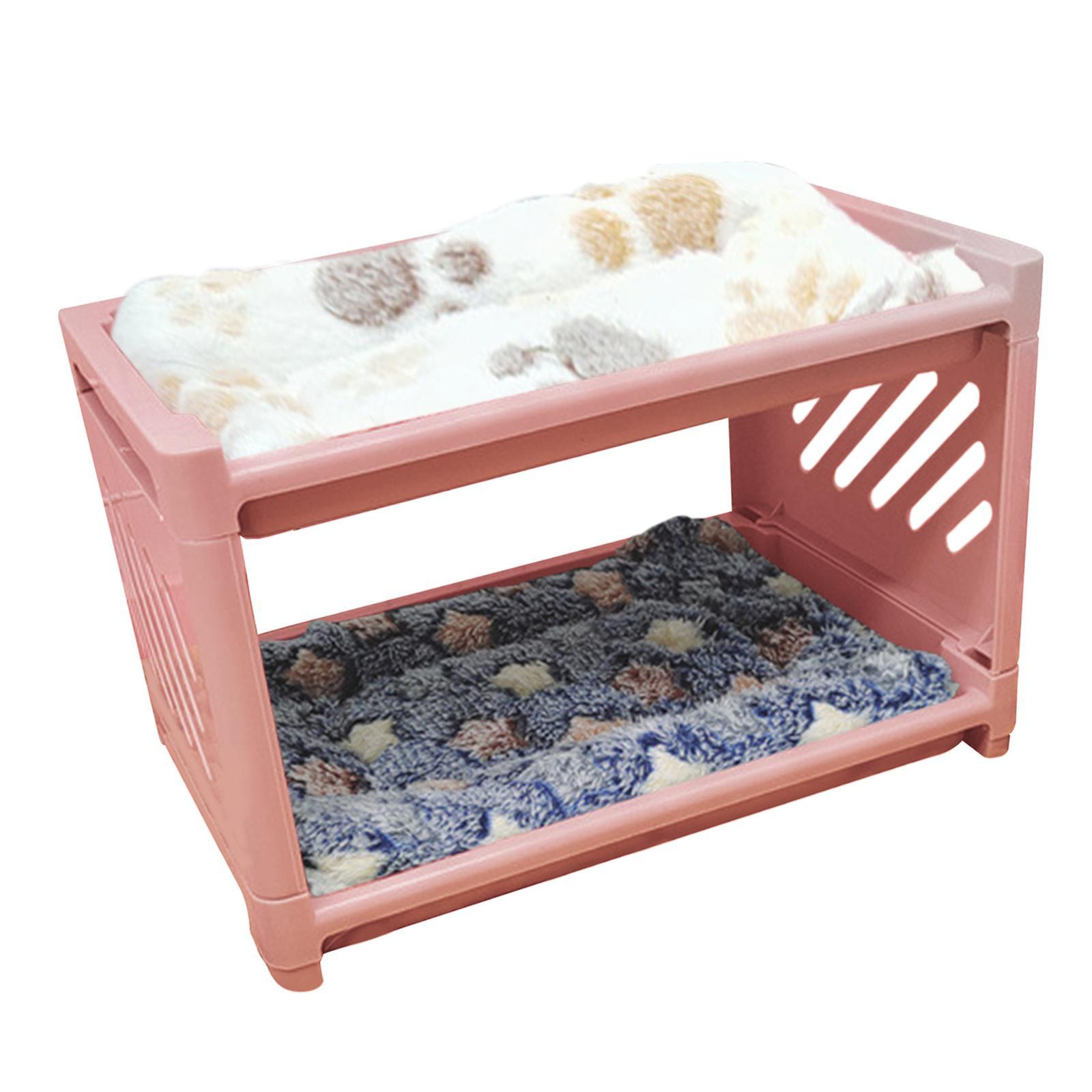 Small Animal Bed House, with Pad Bunny Hideout Hut Cave Detachable Pet Shelter Nest for Rabbit Squirrel Chinchilla Hedgehog Ferret