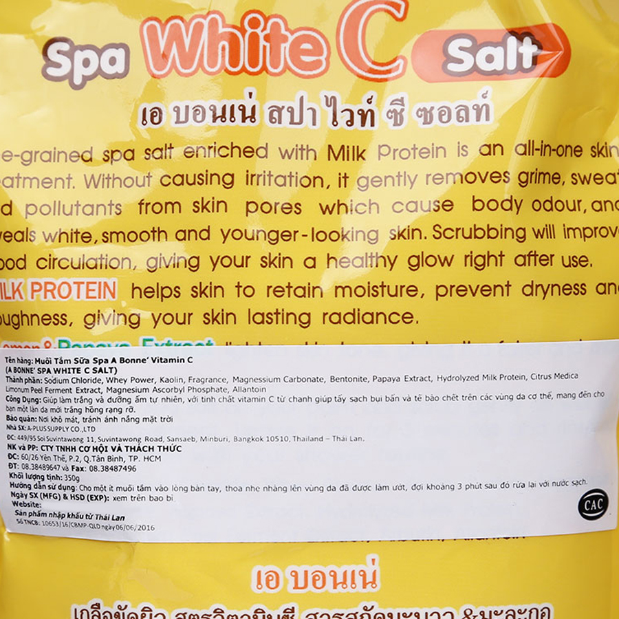 Muối Tắm Spa Abonne Vitamin C Túi (350g)