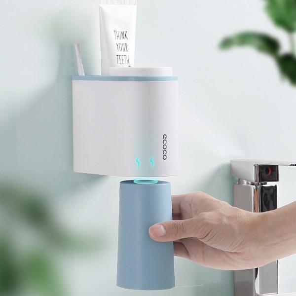 Kệ Để Cốc, Bàn Chải Đánh Răng Treo Tường Gọn Gàng Siêu Dính