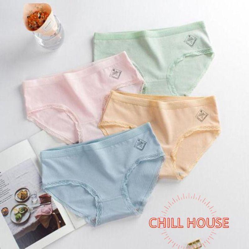 Quần Lót Cotton cạp nhỏ Xuất Nhật Cao Cấp 100 - CHILLHOUSE