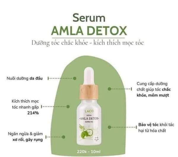 Serum Amla Detox - Dưỡng tóc, ngăn ngừa và làm giảm xơ rối tóc