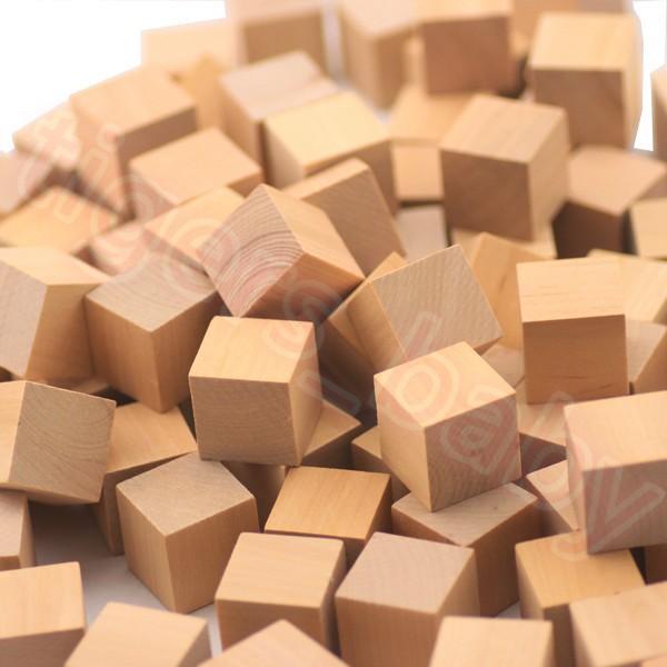 100 Khối gỗ vuông 2.5cm