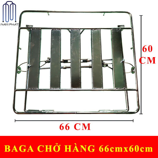 Baga chở hàng 66cm x 60cm cho tất cả các loại xe Honda, Yamaha, Suzuki, SYM