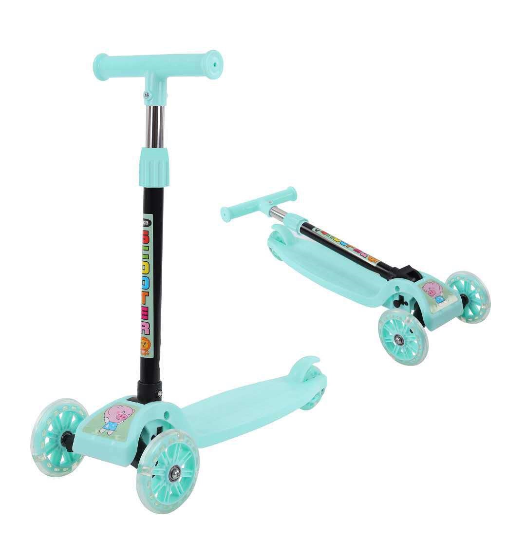 Xe Trượt Scooter 3 Bánh Bằng Nhựa Cho Bé Từ 1 Đến 6 Tuổi Bánh Xe Phát Sáng Khi Chạy