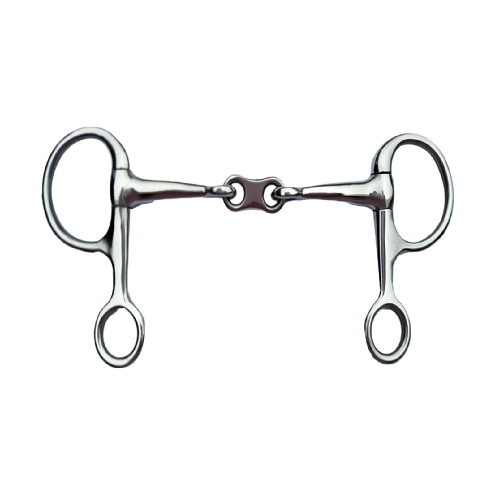 2 Rings Rings Snaffle Bits Gear Equestrian Accessories Durable Lightweight Horse Sports Horse Rings Bit Horse Riding Snaffle for Outdoor Sports