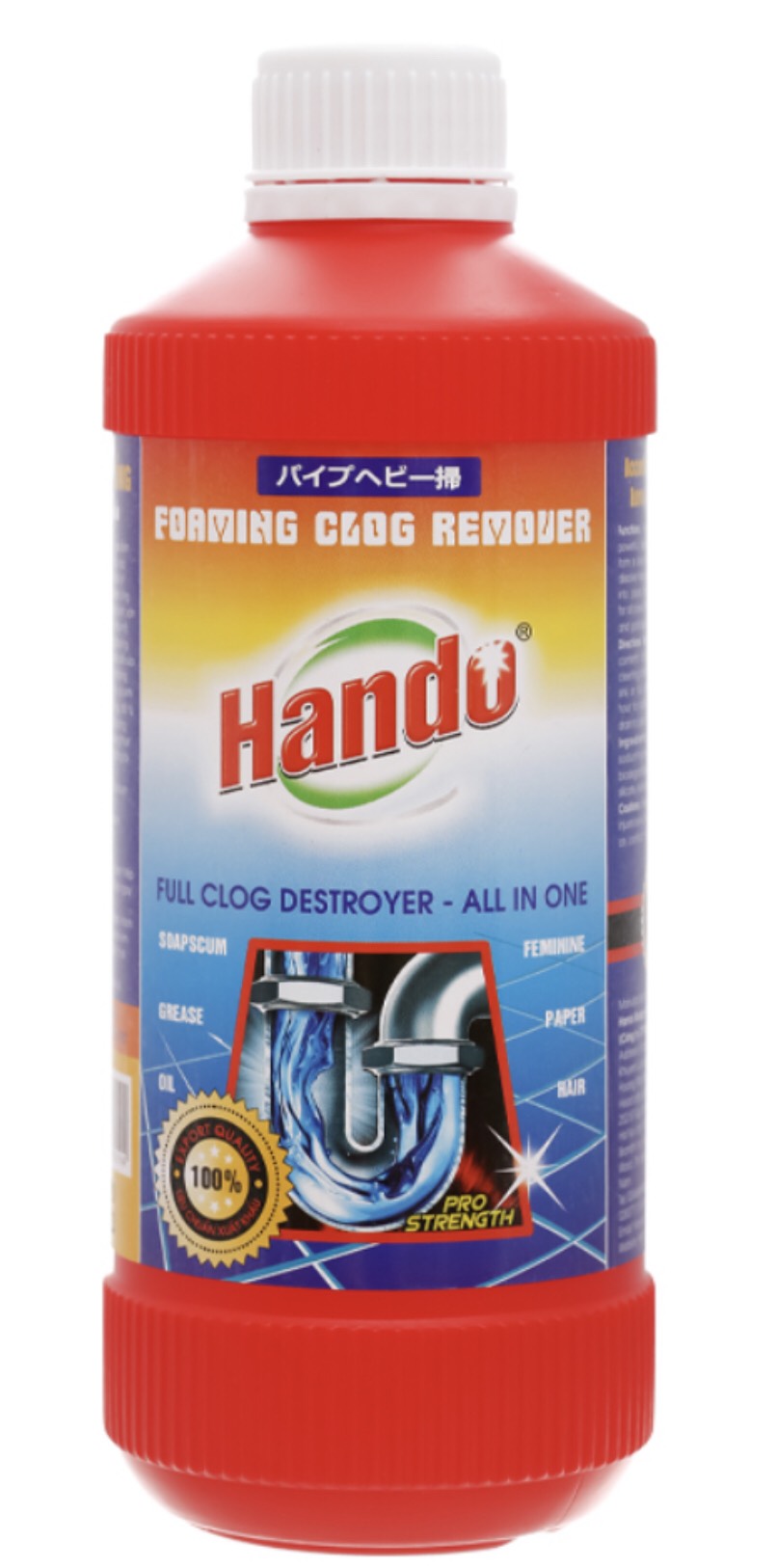 Nước thông tắc đường ống thoát nước Hando 570ml xuất khẩu