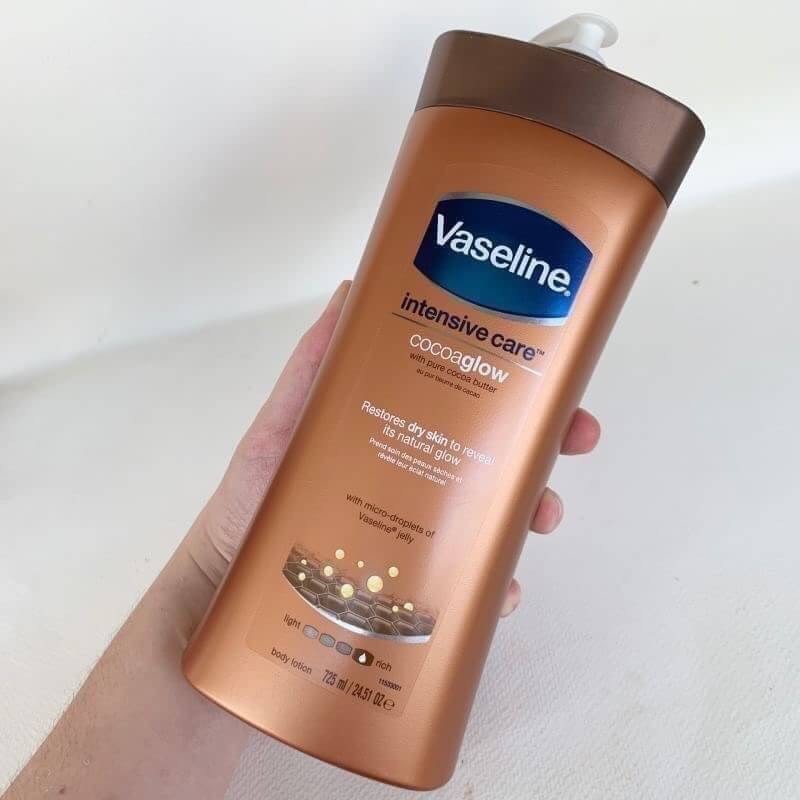 Sữa Dưỡng Thể Vaseline Total Moisture Cocoa Radiant 725ml