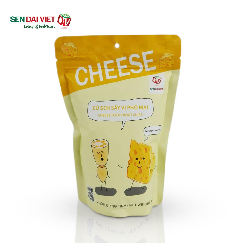 Quà Tặng Dinh Dưỡng Từ Sen- Sen Sấy Vị Phô Mai Cay- Vị Cay Nồng Nàn, Phô Mai Béo Ngậy - Sen Đại Việt- Hộp 140g