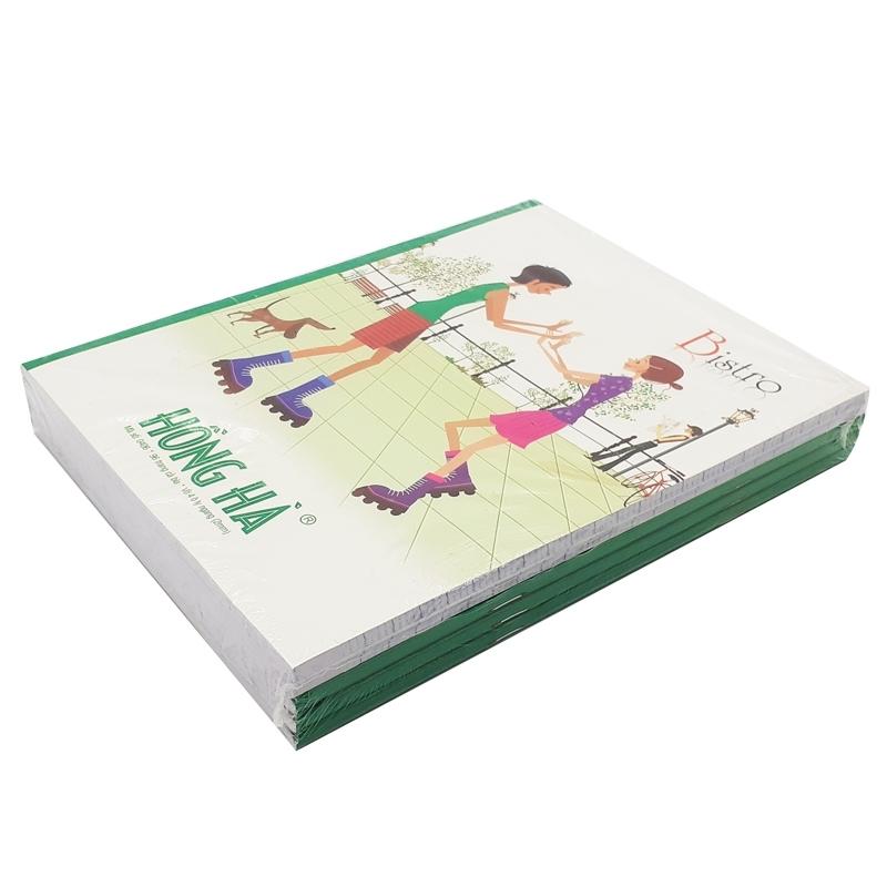 Combo 5 Vở Học Sinh 4 Ly Ngang 96 Trang ĐL 80g/m2 - Hồng Hà 0406 (Mẫu Màu Giao Ngẫu Nhiên)