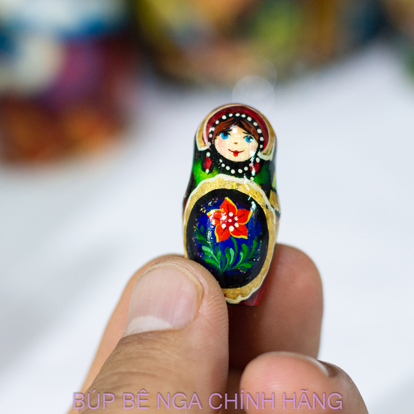BỘ BÚP BÊ NGA MATRYOSHKA CAO CẤP 5 LỚP 15CM HOA VĂN "CÔNG CHÚA VÀ BẦY THIÊN NGA" RẤT ĐẸP VÀ SANG TRỌNG