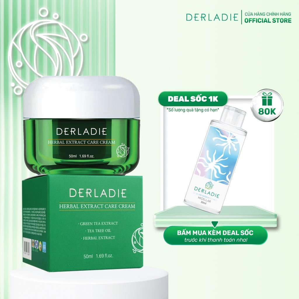 Kem Dưỡng Giảm Mụn, Kiềm Dầu 12 Giờ Derladie Herbal Extract Care Cream 50ml