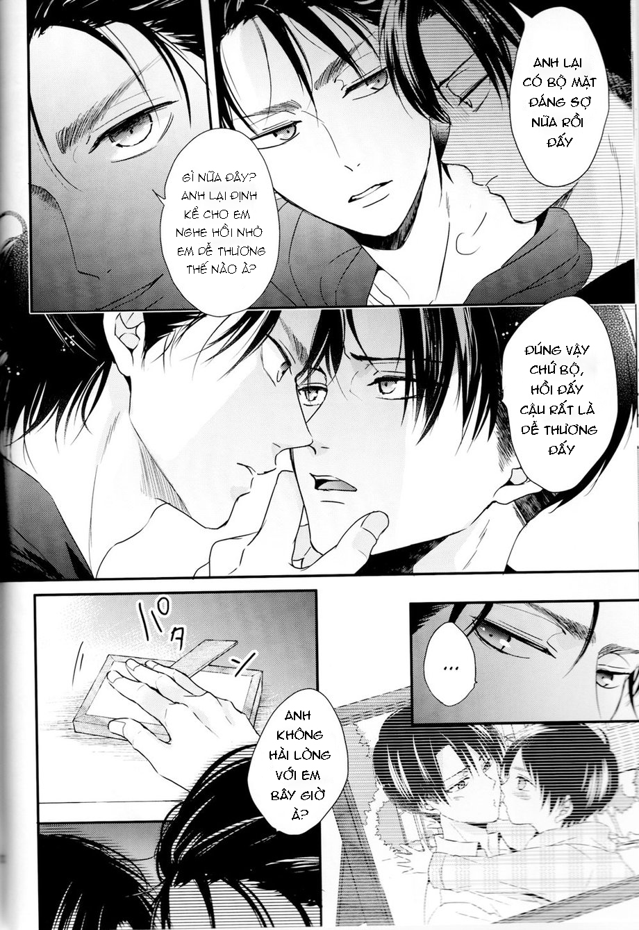 [18+ bl] attack on titan! eren x levi!!! chapter 1 11