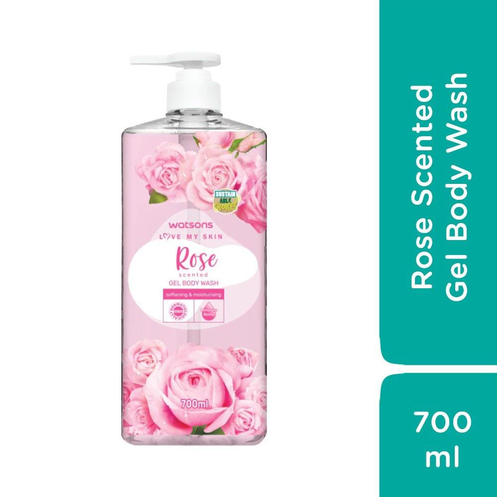 Gel Tắm Watsons Love My Skin Rose Scented Gel Body Wash 700ml