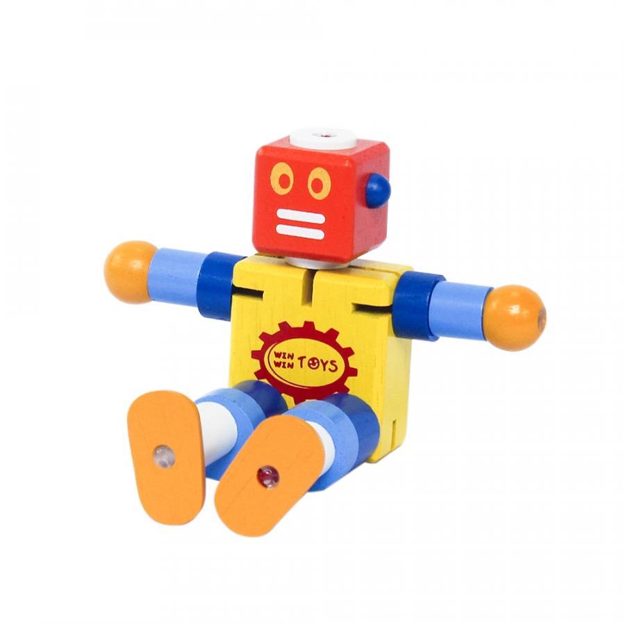 Đồ chơi robot bằng gỗ - cậu bé người máy winwintoys - 64052