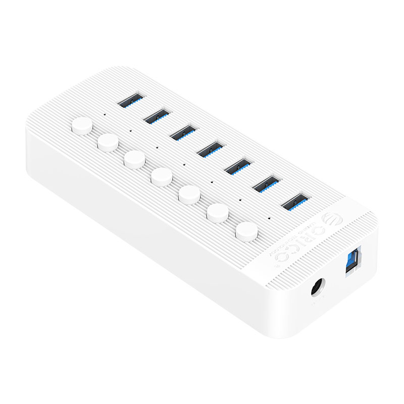 Bộ Chia USB HUB ORICO CT2U3-7AB 7 Cổng USB 3.0 Với Các Cổng Riêng Lẻ- Hàng Chính Hãng