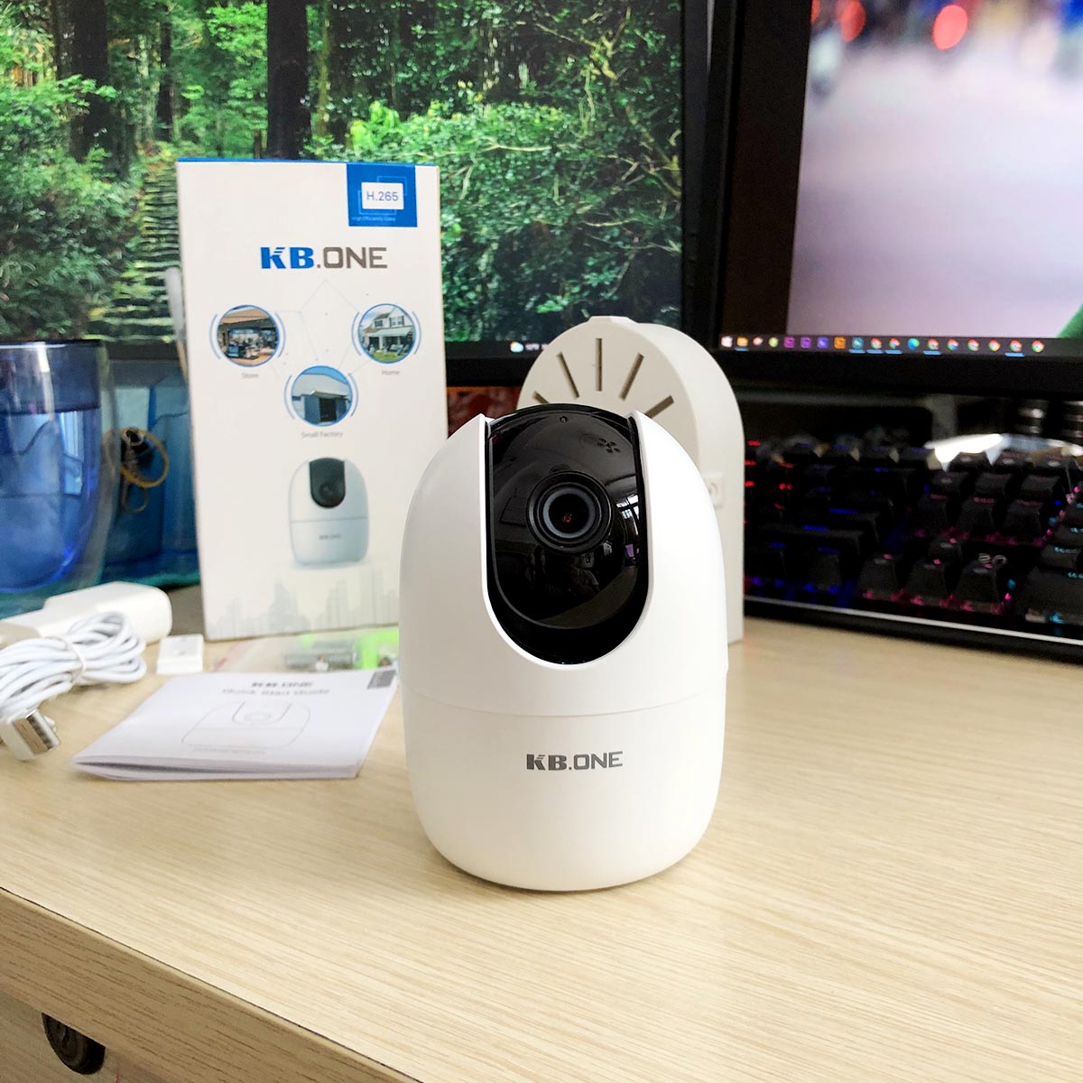 Camera WIFI không dây Kbone siêu nét, quan sát 24/7, đàm thoại 2 chiều - Hàng chính hãng