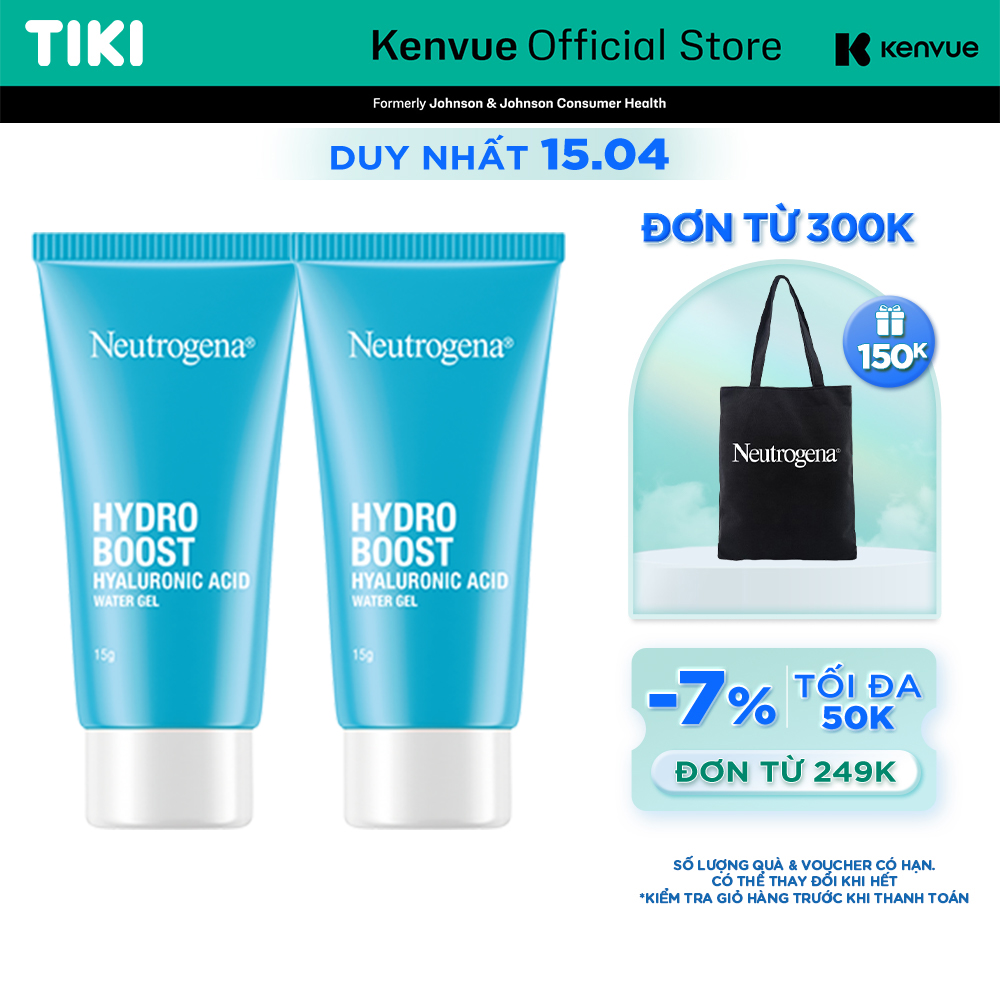Combo 2 Kem Dưỡng Ẩm Cấp Nước Neutrogena Hydro Boost Water Gel Mini 15gx2