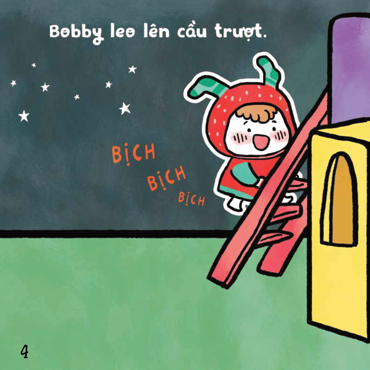 Sách Ehon Bé Vui Bé Khỏe - Chơi Cầu Trượt