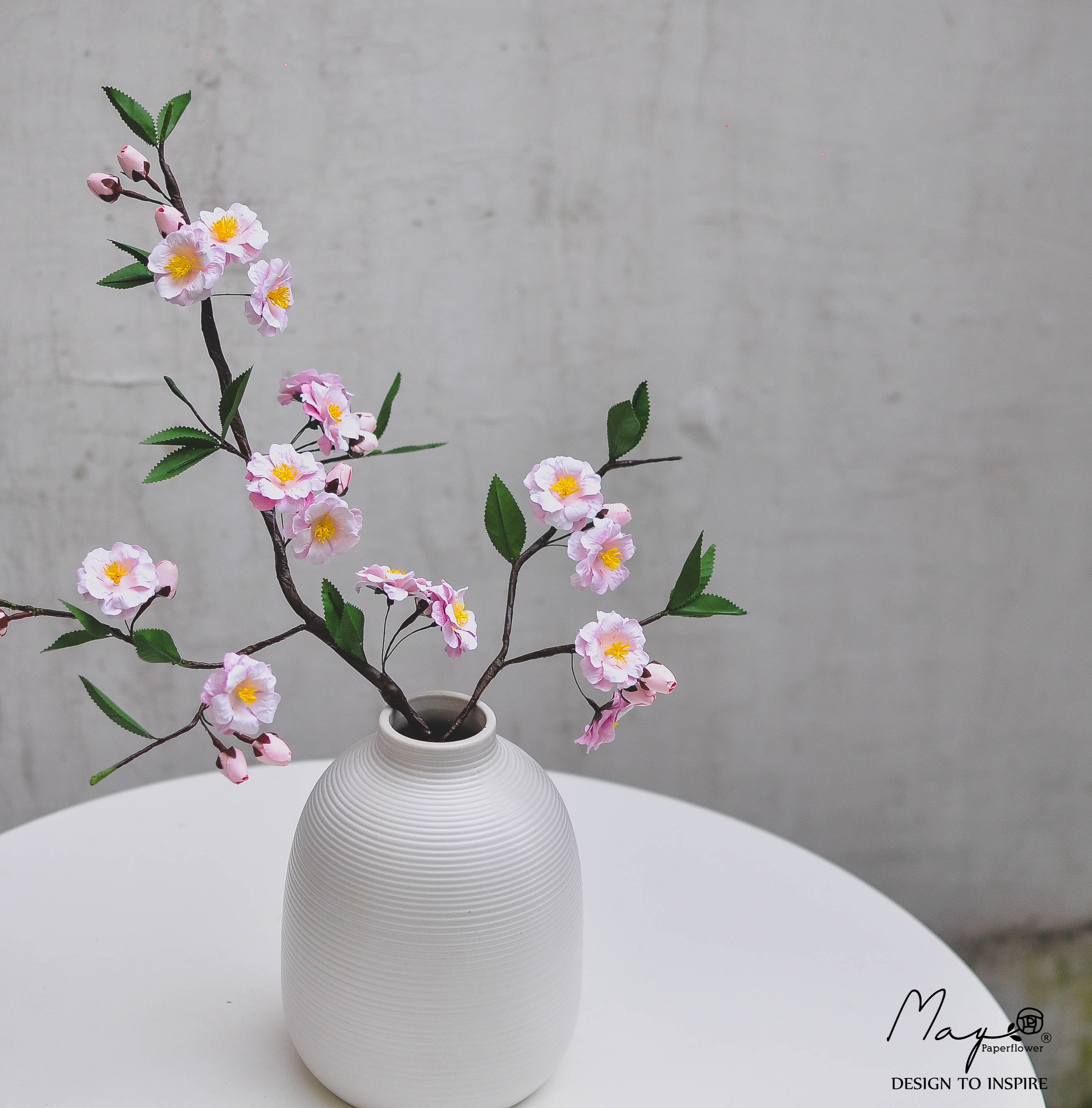 Hoa giấy handmade trang trí, Cành Hoa Đào handmade, Maypaperflower - hoa giấy nghệ thuật, hoa cắm bình, decor nhà ở