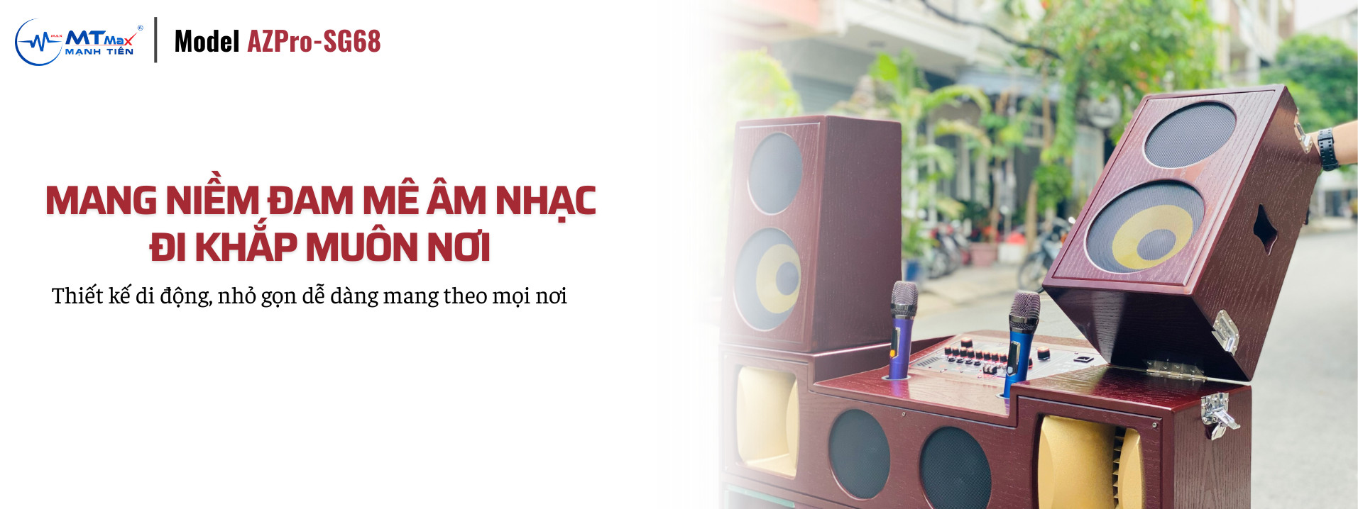 Loa Kéo Karaoke Di Động T05 Pro - Công Suất Cực Lớn 1700W, Hệ Thống 10 Loa 3 Đường Tiếng, 2 Bass Lớn 50cm, 2 Bass 20cm, Hàng Chính Hãng