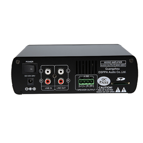 Bộ Khuếch Đại Kỹ Thuật Số Mini DSPPA - MINI60 / 2 X 30W Kết Nối Thuận Tiện USB &amp; AMP; Bluetooth - Hàng Nhập Khẩu