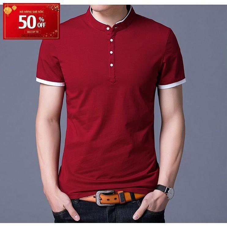 Áo thun nam cổ trụ thời trang