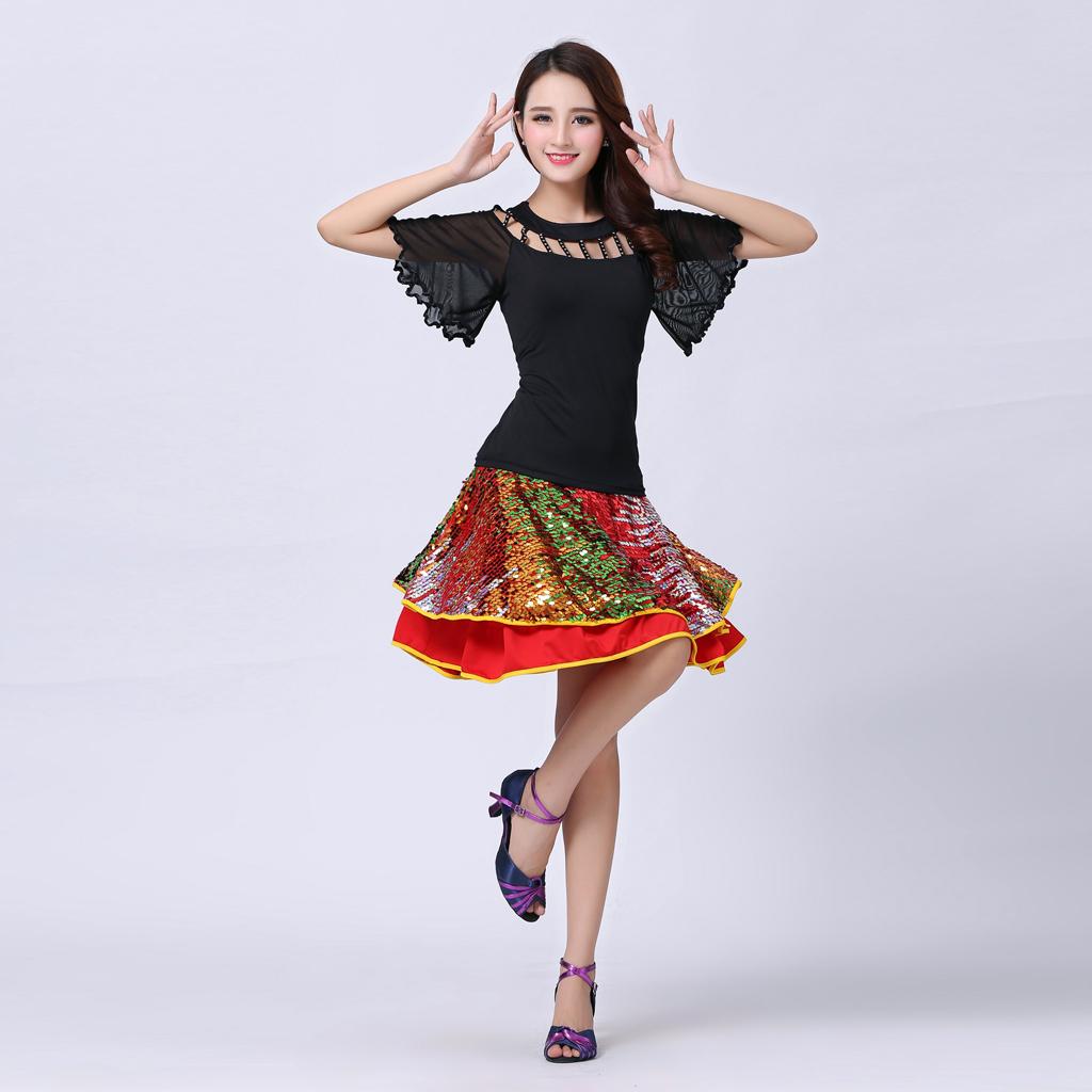 Ballroom Dancing Modern Dance Square Dance Practice Outfit Black XXL