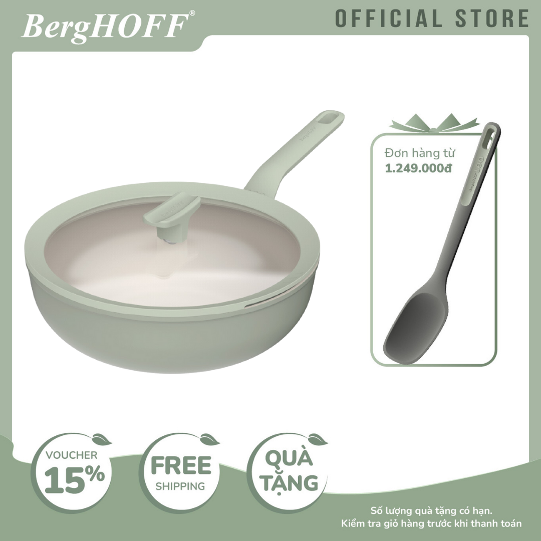 Chảo Berghoff Balance 28cm nắp kính - Hàng chính hãng, bảo hành 24 tháng
