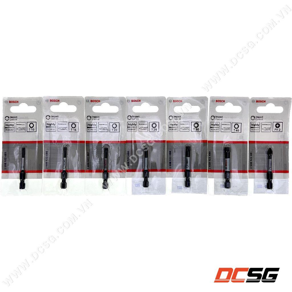 Mũi vít 1 đầu bake và hoa thị dài 50mm Power Bit Bosch | DCSG