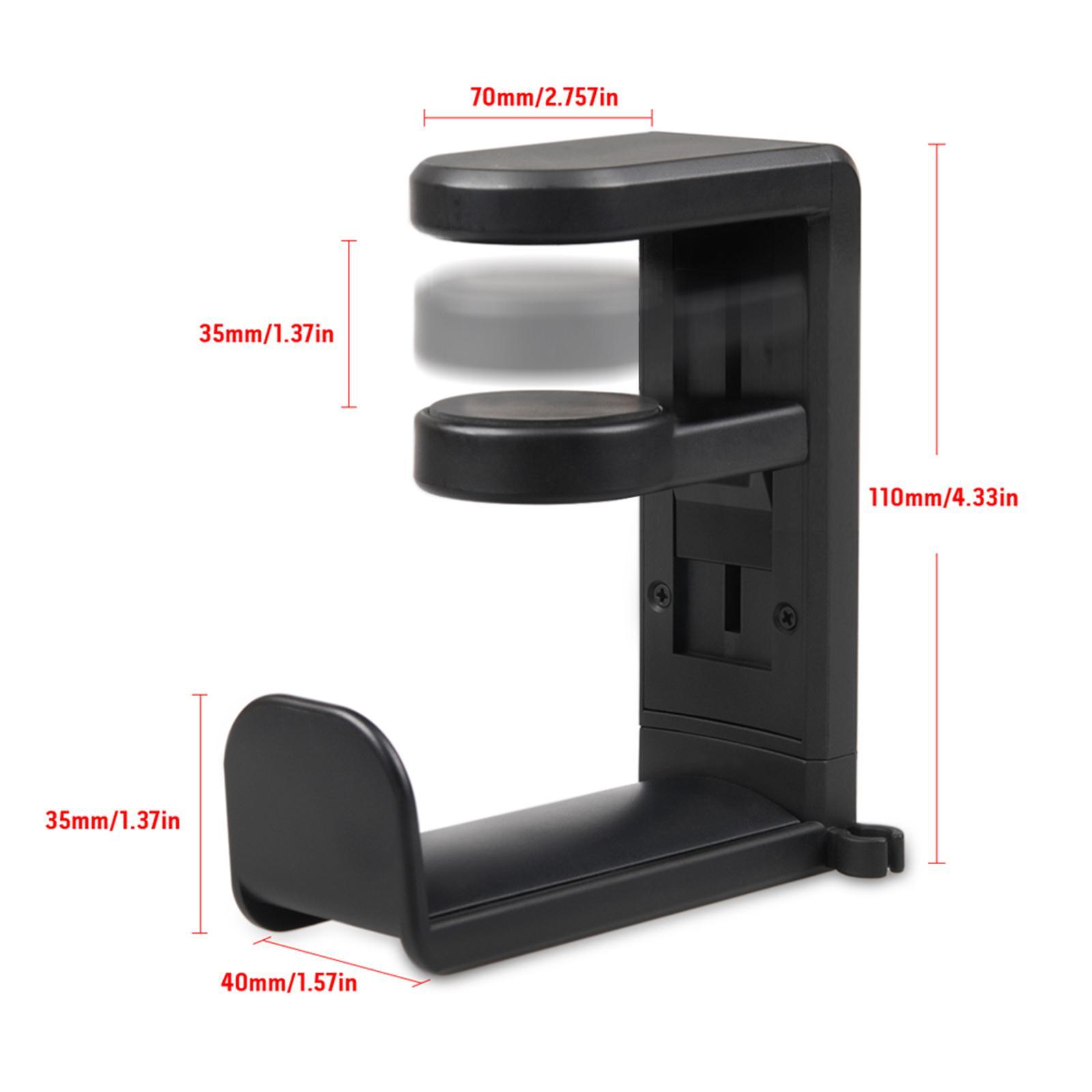 Headphone Holder Under Desk Design Adjustable Rack Headphone Stand Bracket