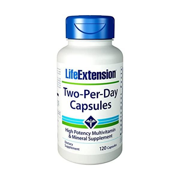 Life Extension Two Per Day High Potency Multivitamin & Mineral Supplement Capsules