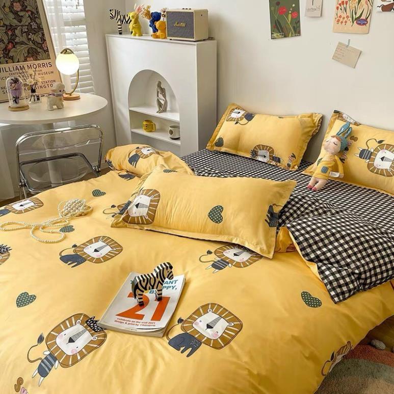 Set chăn ga gối chất cotton poly mẫu dễ thương mới