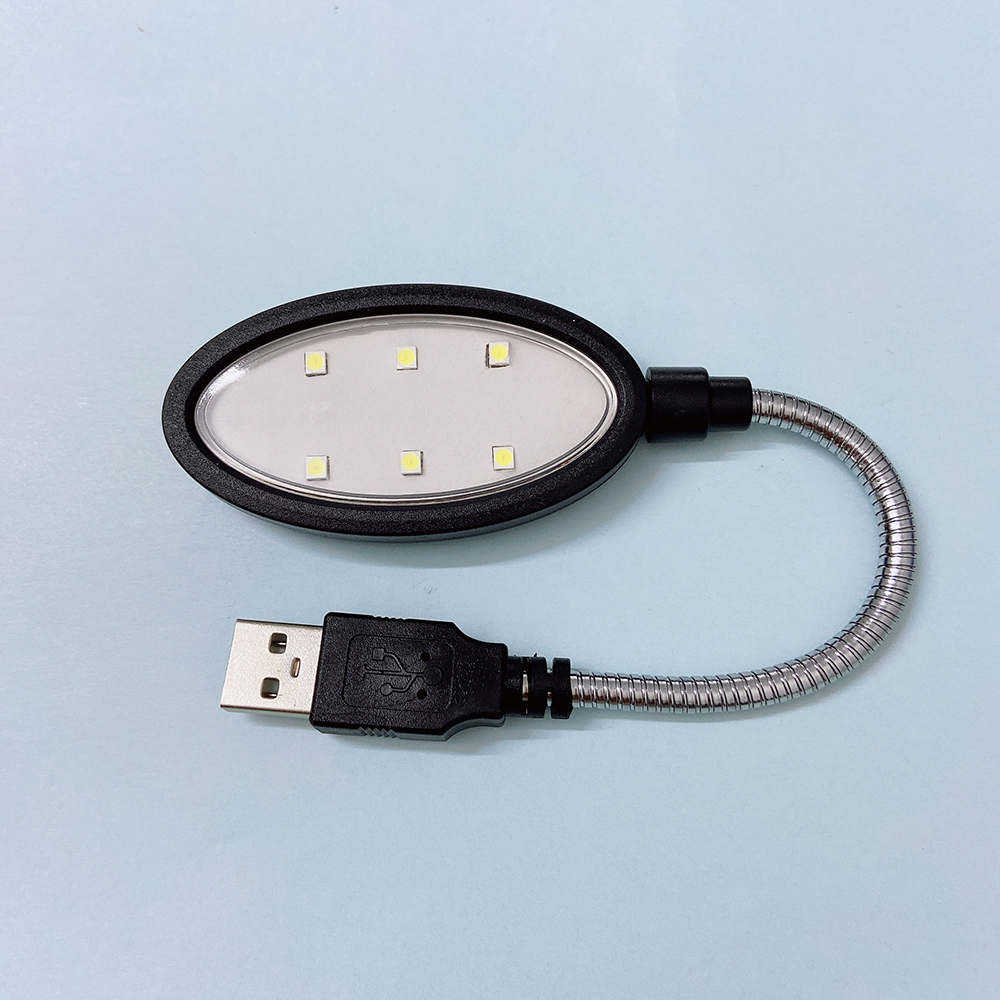 Đèn Led 6 bóng siêu sáng cắm nguồn USB thân hợp kim uốn dẻo