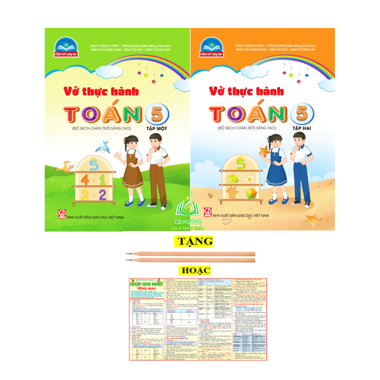 Sách - Combo Vở thực hành Toán 5 - tập 1 + 2 (Bộ sách Chân trời sáng tạo)