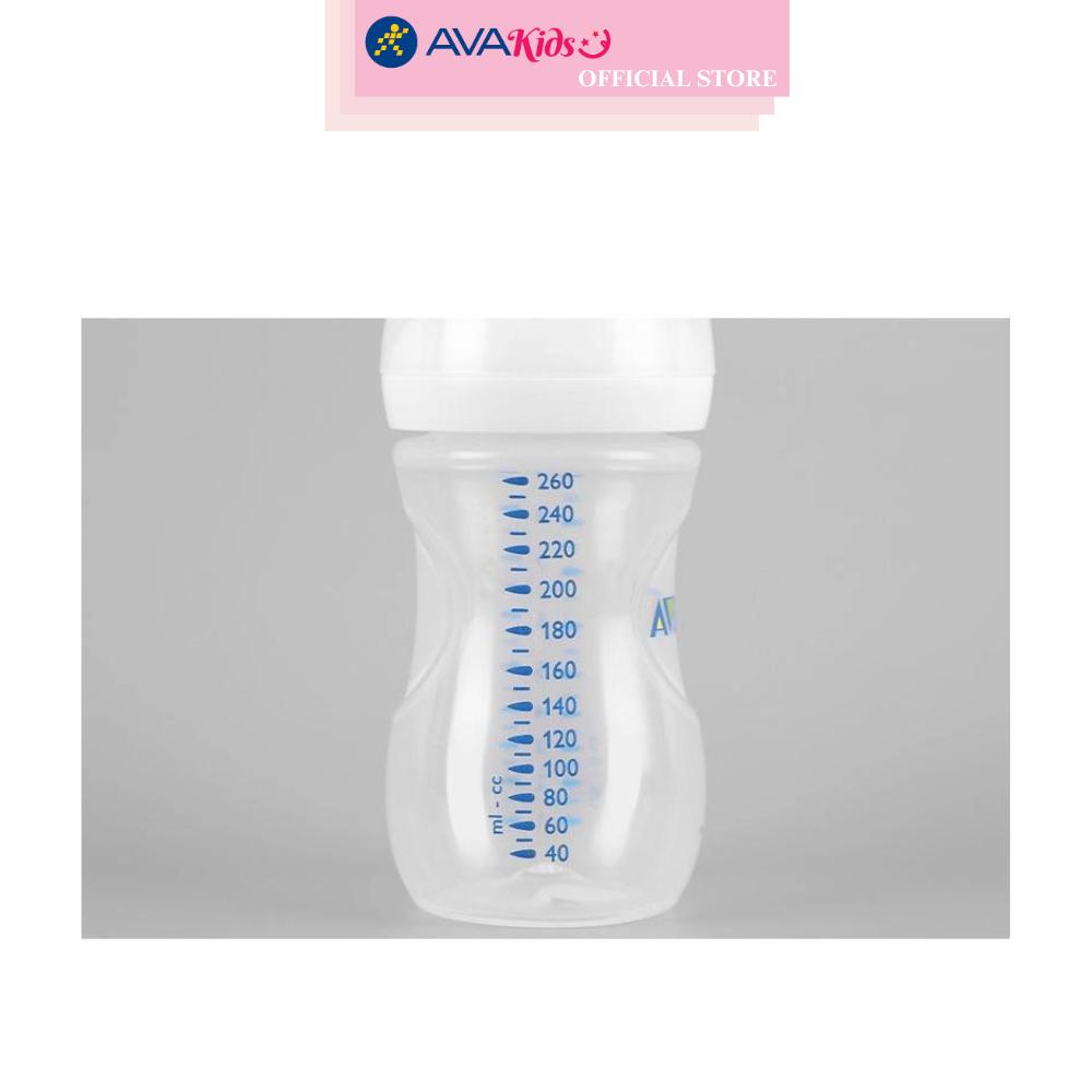 Combo 2 bình sữa nhựa PP Philips Avent SCF693/23 cổ rộng 260 ml (1 - 6 tháng)