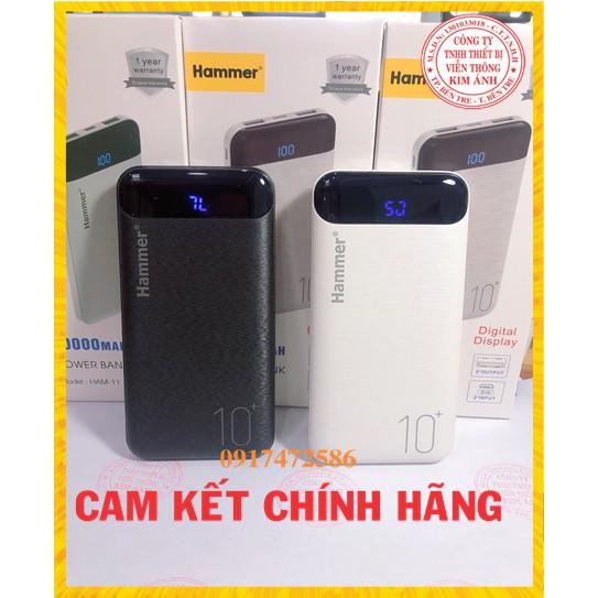 Pin Sạc Dự Phòng Hammer Li-Ion - Polymer 10.000mAh - Hàng Chính Hãng