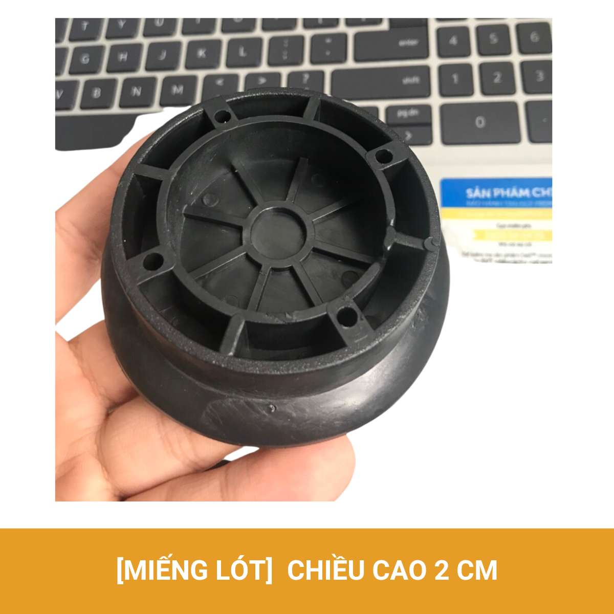 Chân đế máy giặt COMCOM chất liệu nhựa cao su chống rung, kê cao và bảo vệ chân kê máy giặt tủ lạnh