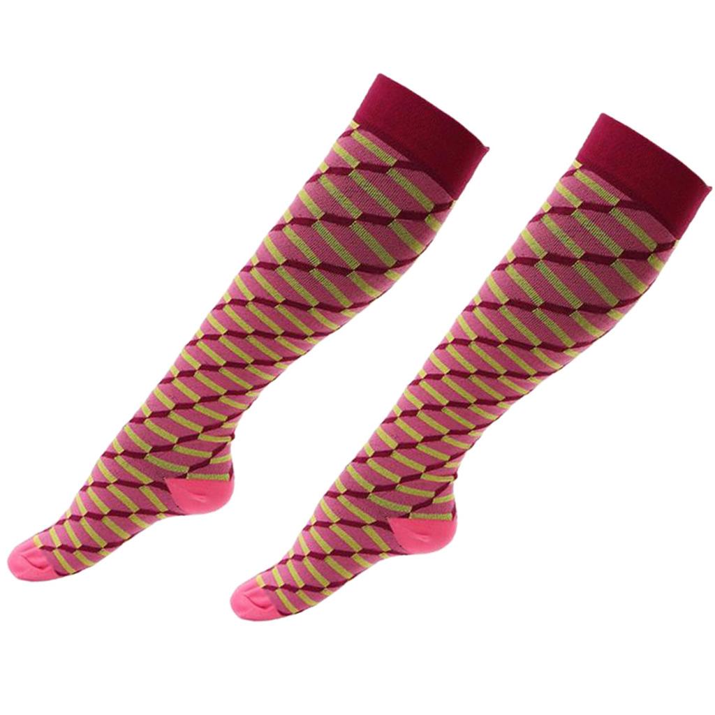 1 Pair Women Running Sports Leg Support Sleeves Compression Socks M S 01