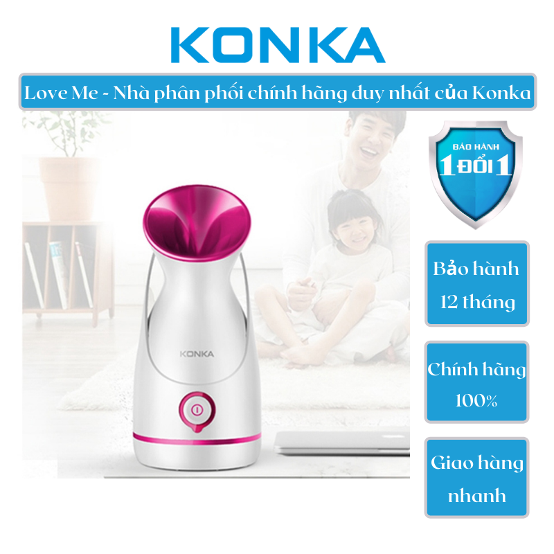 Máy Xông Hơi Sát Khuẩn Mặt Mũi Họng Konka KZ-X6 100ml Dùng Với Tinh Dầu - Hàng Chính Hãng