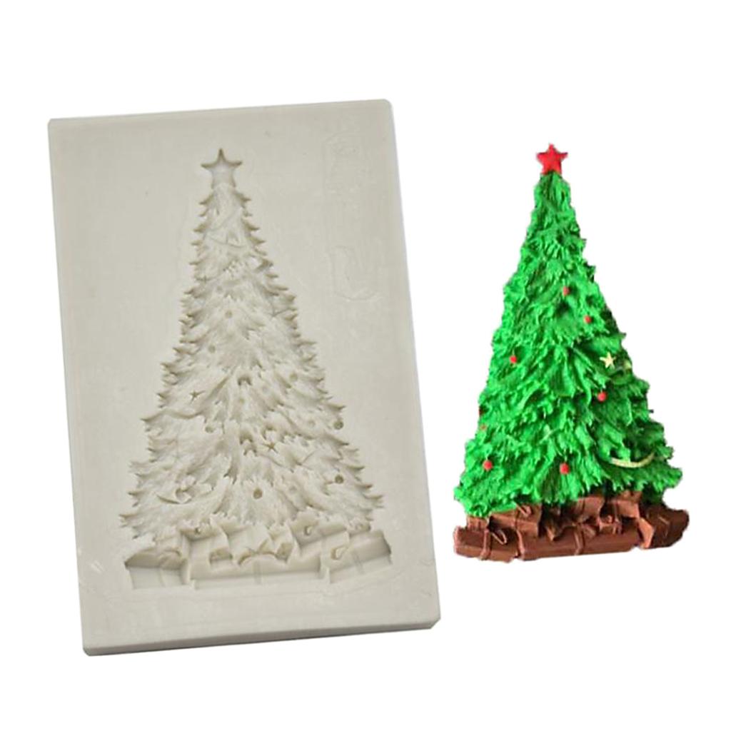 Christmas Tree Silicone Mold Fondant Moulds 3D Chocolate Cake Making Baking